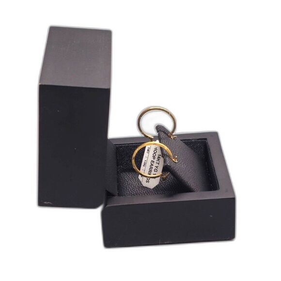 14KT YELLOW GOLD 1.00G HOOP EARRING SET (149089-12)